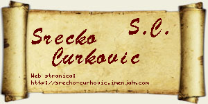 Srećko Ćurković vizit kartica